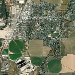 Worland High Resolution Satellite Map