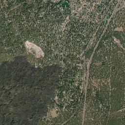 Deschutes River Woods High Resolution Satellite Map