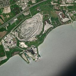 Aerial view of Bowmanville Quarry (St Marys Cement)