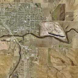 Dell Rapids High Resolution Satellite Map