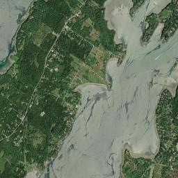 Harpswell Center High Resolution Satellite Map