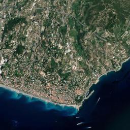 Bordighera High Resolution Satellite Map