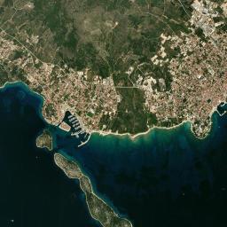 Tribunj High Resolution Satellite Map