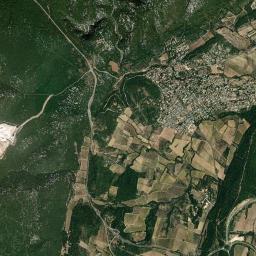 Les Matelles High Resolution Satellite Map