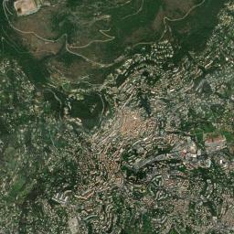 Grasse High Resolution Satellite Map