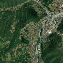Goražde High Resolution Satellite Map