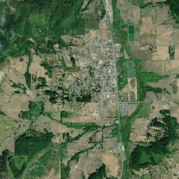 Yoncalla High Resolution Satellite Map