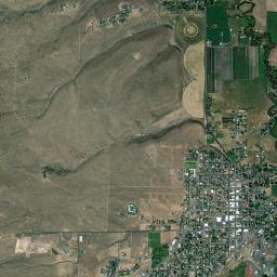 Burns High Resolution Satellite Map