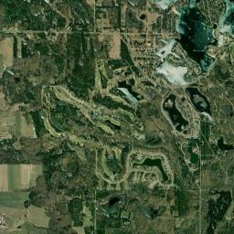 Canadian Lakes High Resolution Satellite Map