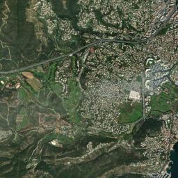 Mandelieu-la-Napoule High Resolution Satellite Map