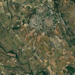 Caux High Resolution Satellite Map