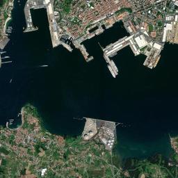 Mugardos High Resolution Satellite Map