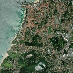 Biarritz High Resolution Satellite Map