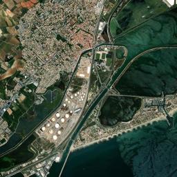 Frontignan High Resolution Satellite Map