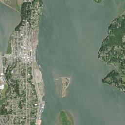 North Bend High Resolution Satellite Map