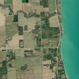 Aerial view of Lake Huron Roadside Park