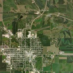 Waukon High Resolution Satellite Map