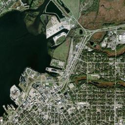 Muskegon High Resolution Satellite Map