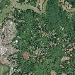 Coquille High Resolution Satellite Map