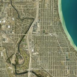 Whitefish Bay High Resolution Satellite Map