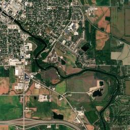 Charles City High Resolution Satellite Map