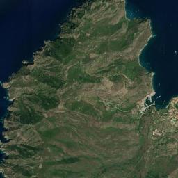 Capraia Isola High Resolution Satellite Map