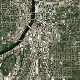 Grand Rapids High Resolution Satellite Map