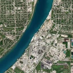 Port Huron High Resolution Satellite Map