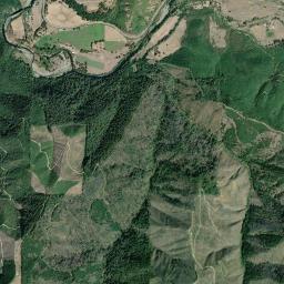 Aerial view of South Umpqua River Gravel Bars