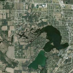 Mukwonago High Resolution Satellite Map