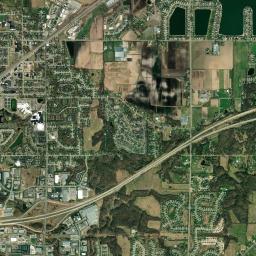 Hudsonville High Resolution Satellite Map