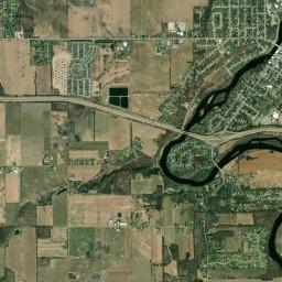 Portland High Resolution Satellite Map