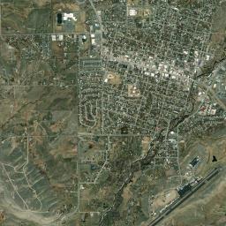 Lander High Resolution Satellite Map