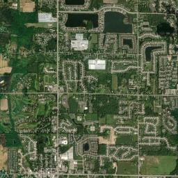 Byron Center High Resolution Satellite Map