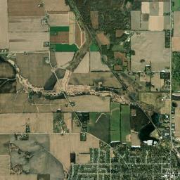 Evansville High Resolution Satellite Map