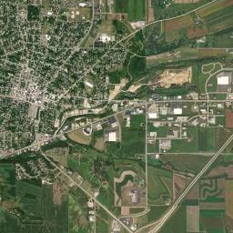 Platteville High Resolution Satellite Map