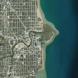 Racine High Resolution Satellite Map