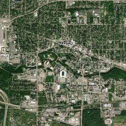 East Lansing High Resolution Satellite Map