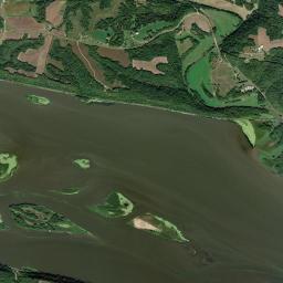 Aerial view of Grant River beds