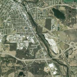 Burlington High Resolution Satellite Map