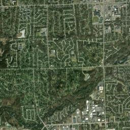 Rochester Hills High Resolution Satellite Map