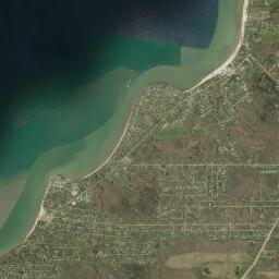 Lake Erie Beach High Resolution Satellite Map