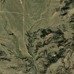 Aerial view of Rawhide Buttes