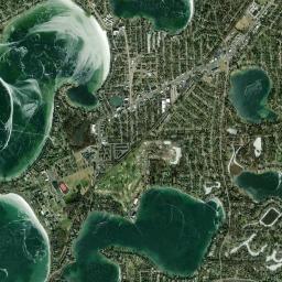 Sylvan Lake High Resolution Satellite Map