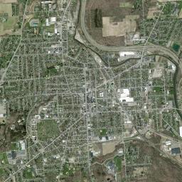 Cortland High Resolution Satellite Map