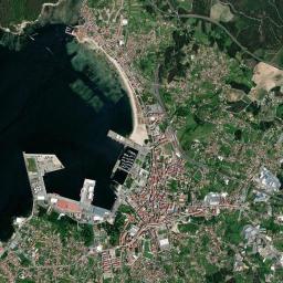 Vilagarcía de Arousa High Resolution Satellite Map