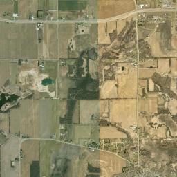 Powers Lake High Resolution Satellite Map