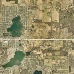 Paddock Lake High Resolution Satellite Map