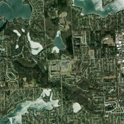 Wolverine Lake High Resolution Satellite Map