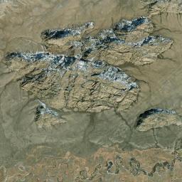 Aerial view of Granite Mountains Pegmatites
